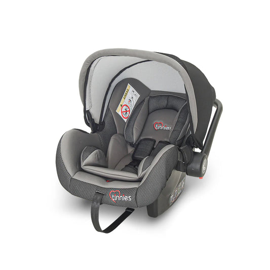 GREY BABY CAR SEAT & CARRIER – REAR-FACING, COMFORTABLE & SECURE